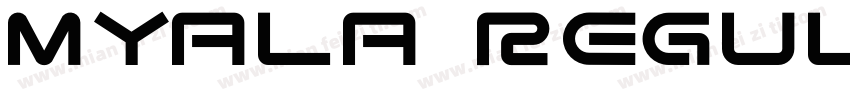 myala regular字体转换